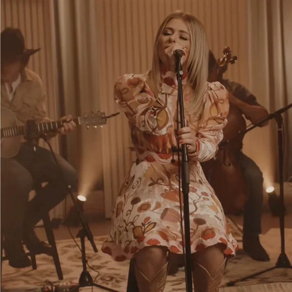 CeliaB Flamingo Dress in Pink and Orange - Picture 5 of 5